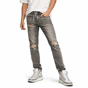 THRT Stylish Distressed Black platter Skinny Jeans